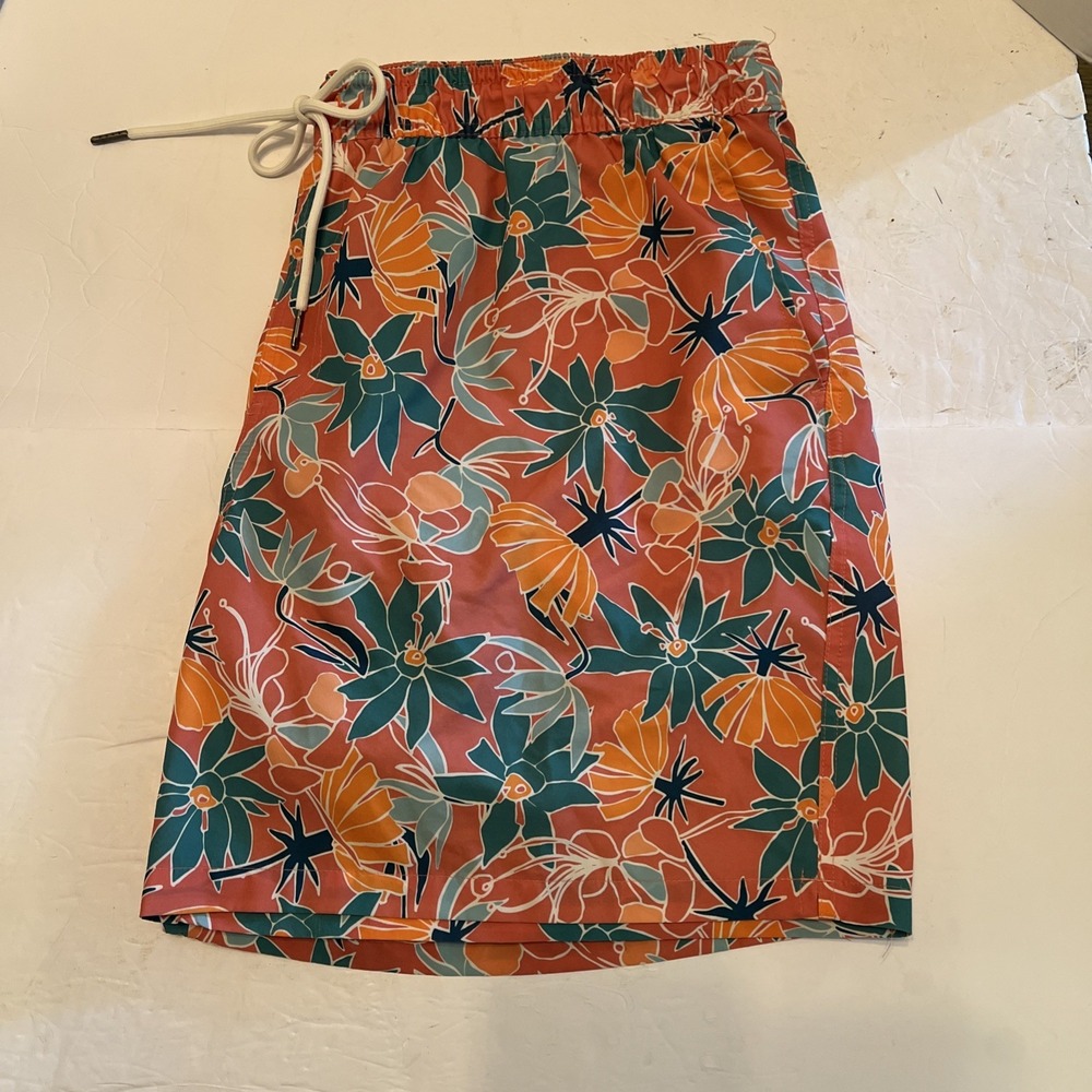 Goodfellow & Co. Men's XXL Floral Print‎ Swim Shorts with Boxer Brief Liner 7" - Picture 3 of 9